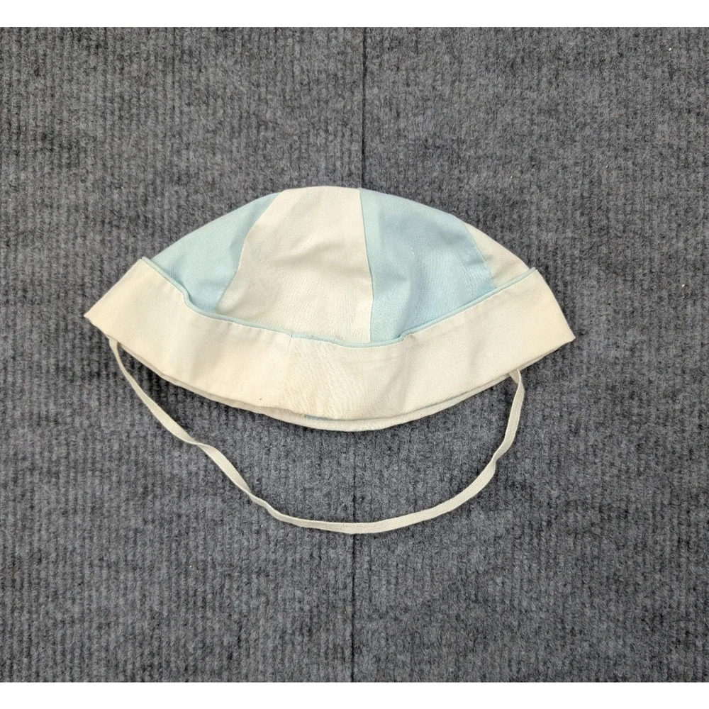 Vintage Baby Togs Brimless Docker Cap Kids Boys One Size Nautical Christening